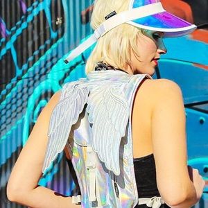 Holographic Angel wings hydro backpack